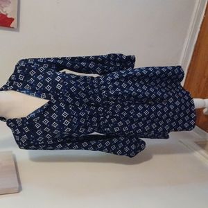 Indulge navy blue white and purple splashes